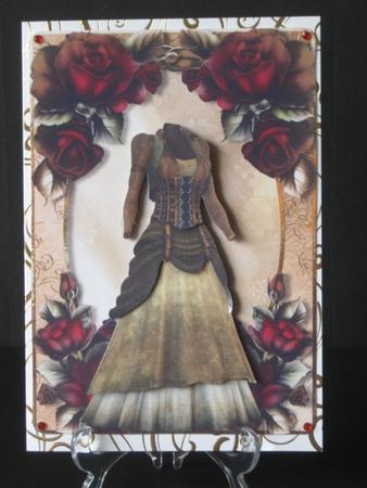 Steampunk Victorian Dress & Roses by Tracey Hutsby