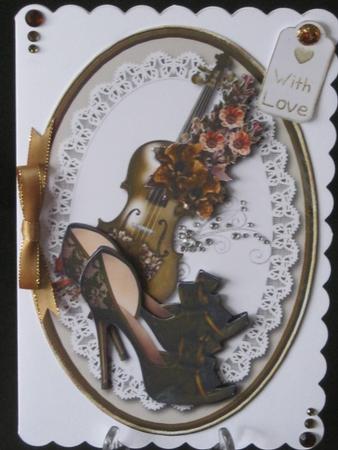 Sweet Music Card Topper 4 by Tracey Hutsby