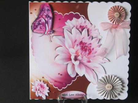 Pink Dahlia Love by Tracey Hutsby
