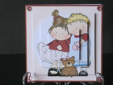 Little Sweethearts 4x4 Quick Card by Tracey Hutsby