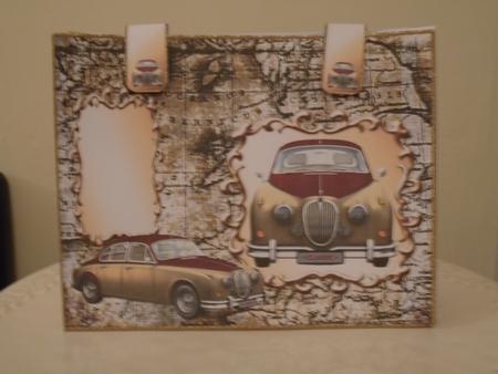 Classic Jaguar - Large 19x15x6cm Gift Bag by Tracey Hutsby