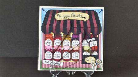 The Little Jam Preserves Shop Fan Pyramage Topper by Tracey Hutsby