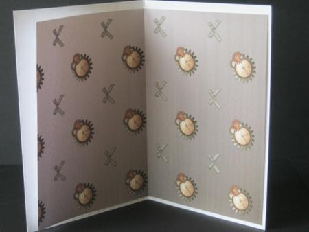 12 A4 Steampunk Gears Backing Papers by Tracey Hutsby