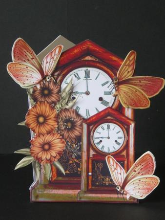 Time Flies Mini Kit Antique Clock by Tracey Hutsby