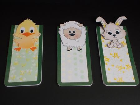 Easter Animals Magnetic Bookmarks by Tracey Hutsby