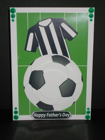 Football Fan in Black & White by Tracey Hutsby