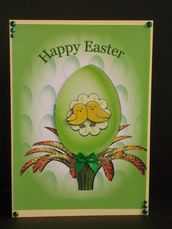 Greeen Easter Egg by Tracey Hutsby