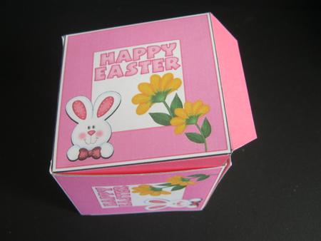 All in One Gift Box - Easter Bunny and Flowers by Tracey Hutsby