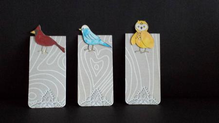 Woodland Birds Magnetic Bookmarks by Tracey Hutsby