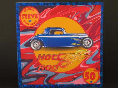 Hot Rod 8x8 Card Mini Kit, Birthday or Any Occasion by Tracey Hutsby