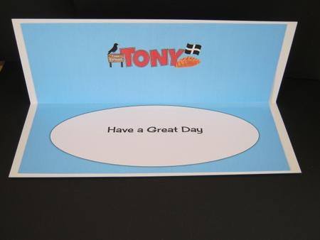 Cornish Theme Tony Large Dl Insert by Tracey Hutsby
