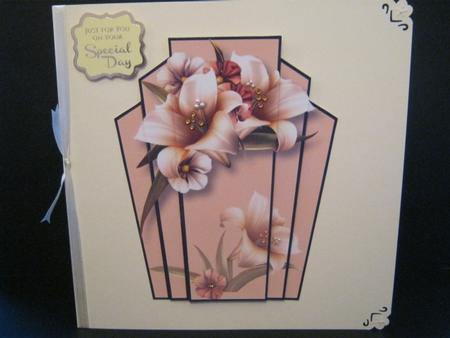 Art Deco Stacker Topper - Ivory Lilies by Tracey Hutsby