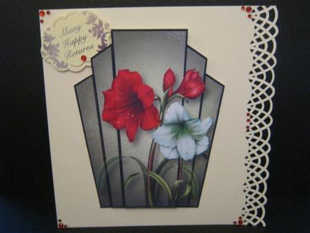 Art Deco Stacker Topper - Amarylis by Tracey Hutsby