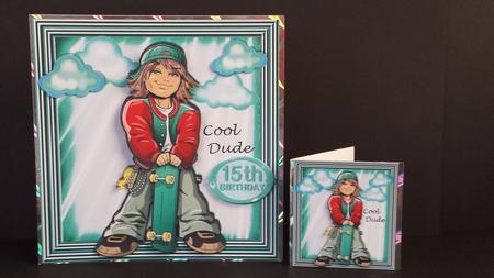 Cool Dude! with His Skateboard, Turq Ages 15/18 Yrs Min Kit by Tracey Hutsby
