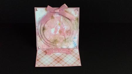 Pretty Floral Mini Easel Card by Tracey Hutsby