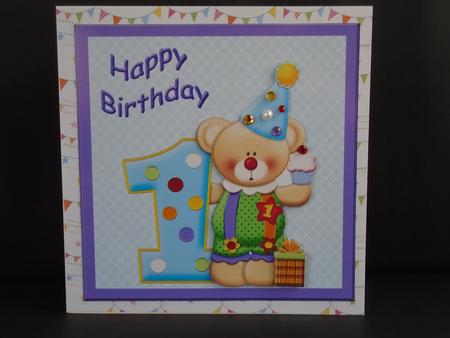 Birthday Bear 1 by Tracey Hutsby
