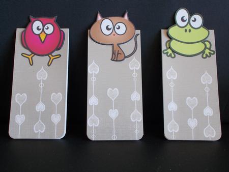 Animal Pun Valentine's Day Magnetic Bookmarks by Tracey Hutsby