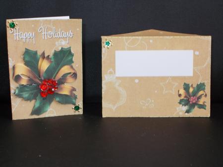 Gift Card 9 with Envelope & Decoupaage by Tracey Hutsby