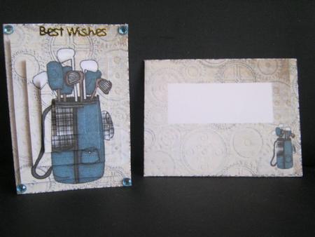 Male Gift Card & Envelope 3 by Tracey Hutsby