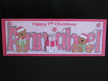 First Christmas Teddies Annabel Large Dl by Tracey Hutsby