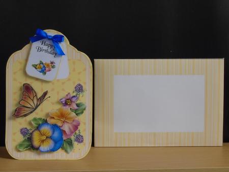 Tag Card Pansies by Tracey Hutsby