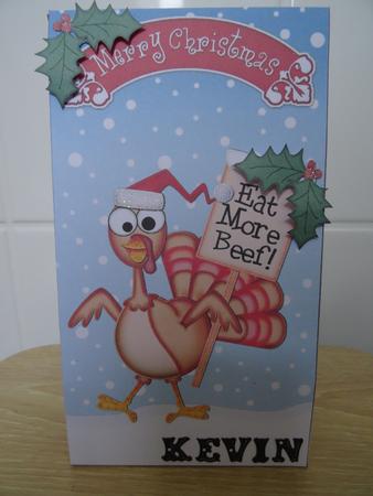 3D Xmas Percy Turkey Gift Box Mini Kit by Tracey Minter