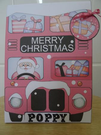 3D Christmas Santa Express Gift Bag Mini Kit by Tracey Minter