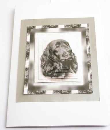 Field Spaniel Spiral Pyramid Topper by Tracey Mowbray