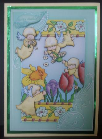 Spring Flower Fairies Topper & Decoupage by Tracey Richardson