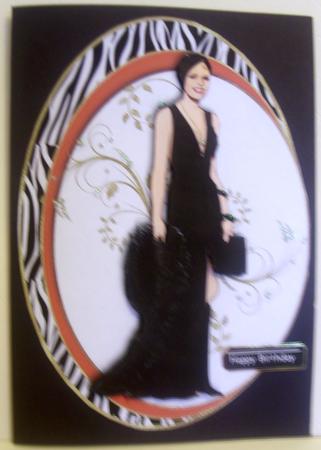 Art Deco Lady in Black by Tracey Richardson