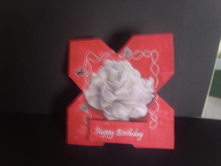White Rose Kiss Card by Tracey Richardson