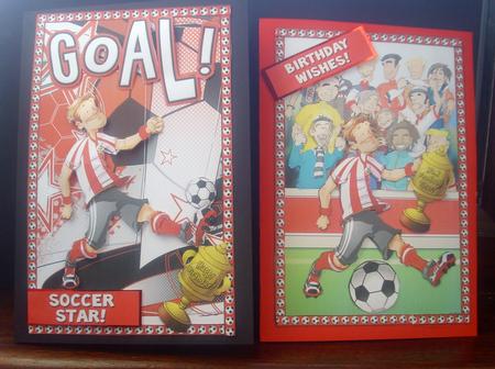 Football Dude Red Kit. by Tracey Richardson