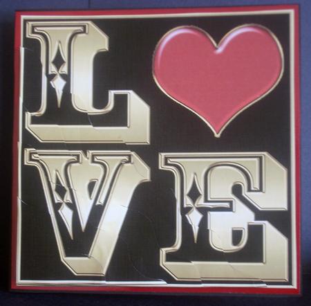 Love Wavy Corner Side Stacker Topper by Tracey Richardson