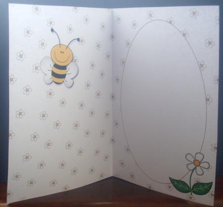 'bee' Happy Insert 2 (white) by Tracey Richardson