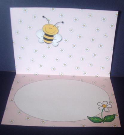 'bee' Happy Insert (misty Rose) by Tracey Richardson