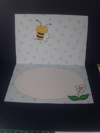 'bee' Happy Insert (light Cyan) by Tracey Richardson