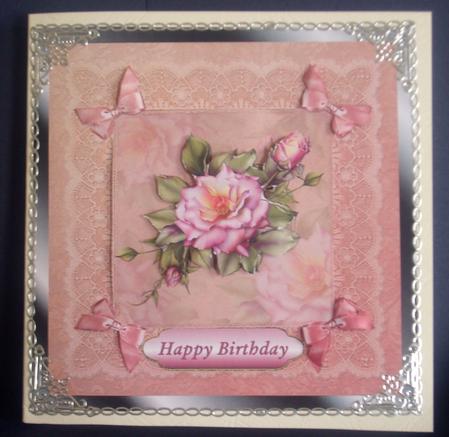 Antique Roses & Lace - Birthday by Tracey Richardson