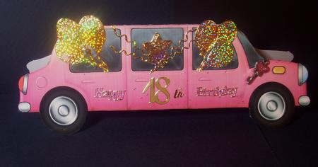 Stretch Limo Shaped Card by Tracey Richardson