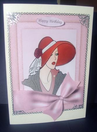 Elegant Lady 3D with 3D Bow by Tracey Richardson