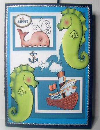 Cute Tug Boat by Tracey Richardson
