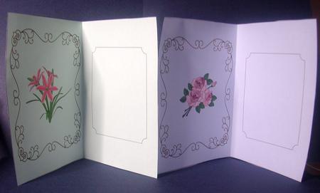 A6 Floral Inserts by Tracey Richardson