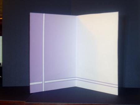 A5 Portrait Blank Insert in Lilac by Tracey Richardson