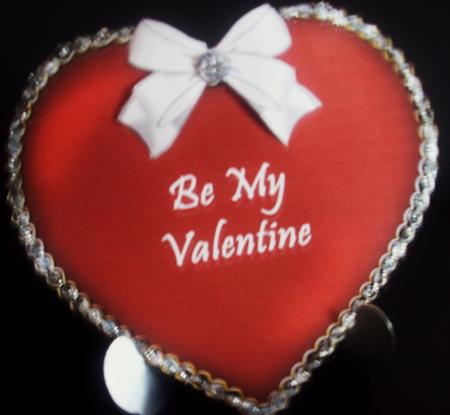Red Jewelled Valentines Heart by Tracey Richardson