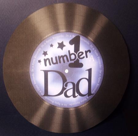 Number 1 Dad Record Rock N Roll Kit, Envelope and Insert by Tracey Richardson