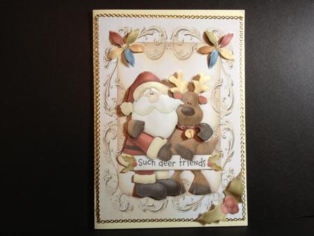 Such Good Friends Santa and Reindeer by Tracey Richardson