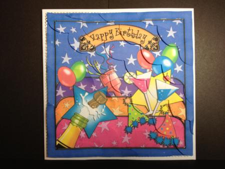 8 x 8 Birthday Celebrations Scalloped Corner Kit by Tracey Richardson