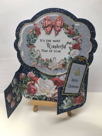 Christmas Navy Blue Sparkle Gatefold Kit-3 by Tracey Drage-Baillie