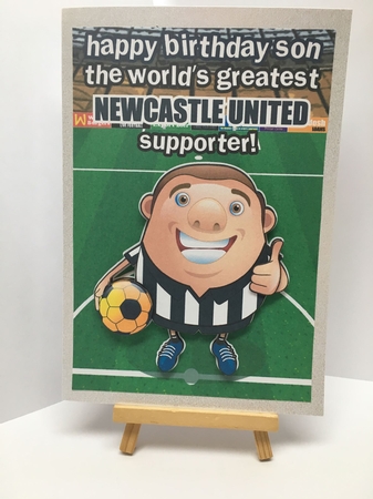 Newcastle United Football Club Happy Birthday Son by Tracey Drage-Baillie
