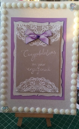PS021 Engagement Lavendar Topper  by Tracey Drage-Baillie