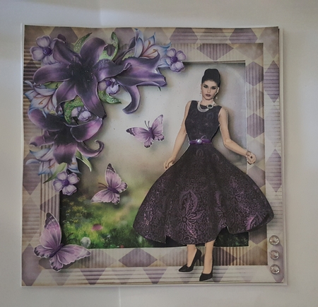 Floral & Flutters - Purple Beauty by Tracey Drage-Baillie